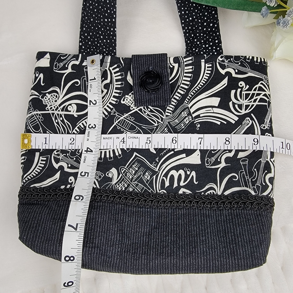 Homemade Bag with Musical Instruments Print - Picture 3 of 15